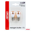 Żarówki halogenowe PY21W 12V 21W BAU15S LumiTec pomarańczowe chrom 2szt. AMIO-04627 - 6