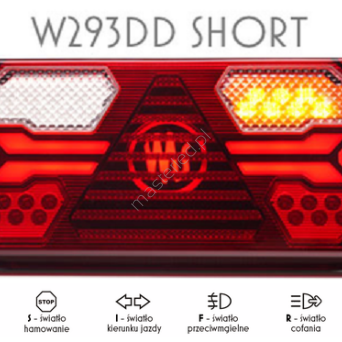 2535 DD L Lampa zespolona tylna W293DD SHORT