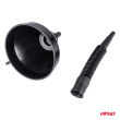 Lejek elastyczny czarny uniwersalny z sitkiem do paliwa cieczy wody 16 cm AMIO-04038 - 3