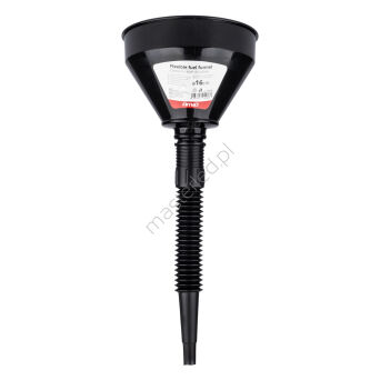 Lejek elastyczny czarny uniwersalny z sitkiem do paliwa cieczy wody 16 cm AMIO-04038