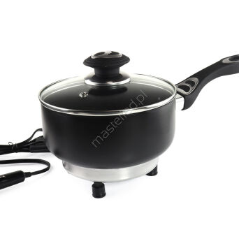 Rondel garnek elektryczny z pokrywką do samochodu 18 cm x 8 cm 150W 12V AMIO-02534