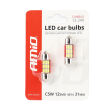 Żarówki LED CANBUS 4014 12SMD Festoon C5W C10W C3W 31mm White 12V 24V AMIO-01631 - 3