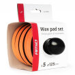 Zestaw gąbek do woskowania polerowania gąbki z uchwytem 125 mm 5 szt. AMIO-02903 - 4