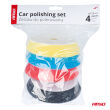 Zestaw do polerowania gąbki polerskie 4 szt. 125 mm/ 150 mm AMIO-03711 - 4
