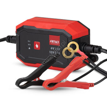 Prostownik cyfrowy AGM GEL STD LFP MAX 1,5A 6V 12V AMIO-04526