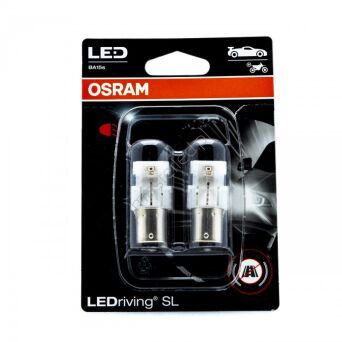 Żarówki OSRAM P21W 12V Red - czerwone LEDriving blister 7506DRP-02B