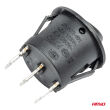 Włącznik czarny okrągły 12/230V BU03 AMIO-02463 - 3
