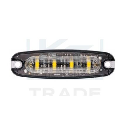 Lampa stroboskopowa 4 LED, slim, 12-24V