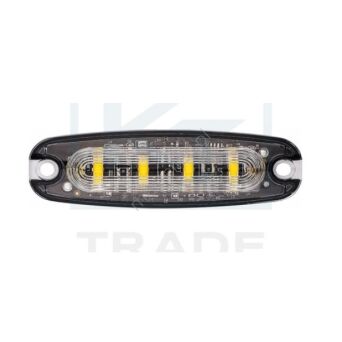 Lampa stroboskopowa 4 LED, slim, 12-24V