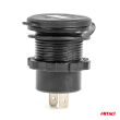 Ładowarka samochodowa z gniazdami USB i testerem napięcia wodoodporna z włącznikiem 2x USB-C 12V 24V AMIO-04226 - 3
