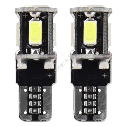 Żarówki LED CANBUS 5SMD 5730 T10 W5W White AMIO-01628