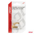 Wtyczka gniazdo kostka złącze elektryczne 2 PIN + konektory AMIO-03512 - 4