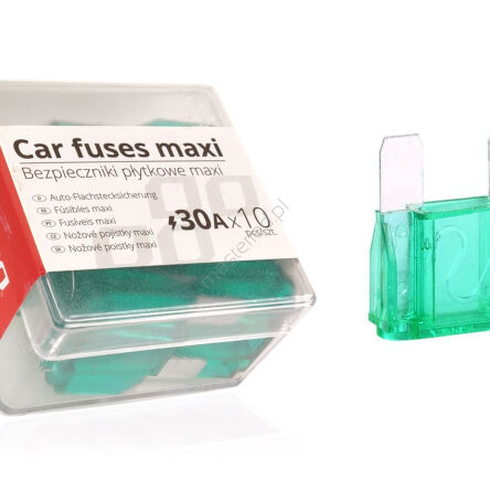 Bezpieczniki samochodowe MAXI 10 szt 30A AMIO-02325