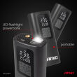 Kompresor samochodowy bezprzewodowy akumulatorowy powerbank LED USB-C 40W AMIO-04377 - 2