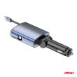 Transmiter samochodowy FM 1×USB-A 1×USB-C 12V 24V AMIO-04656 - 7