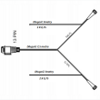 WIĄZKA INSTALACJA PRZEWODY PRZYCZEPY WTYCZKA 13 PIN 7,5M + KABEL NA OBRYSOWE 3M - 4