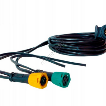 WIĄZKA INSTALACJA PRZEWODY PRZYCZEPY WTYCZKA 13 PIN 7,5M + KABEL NA OBRYSOWE 3M