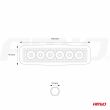Lampa robocza LED szperacz AWL01 6 LED 12V 24V AMIO-01612 - 13