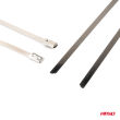 Opaski zaciskowe metalowe ze stali nierdzewnej 4.6x100mm 100 szt. AMIO-04319 - 3