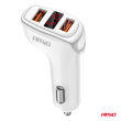 Ładowarka samochodowa 2x USB-A + woltomierz 3.1A AMIO-03887 - 2