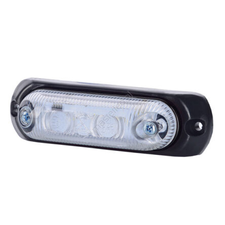 Obrysówka LED LD 377 biała z gumową podkładką 12/24V