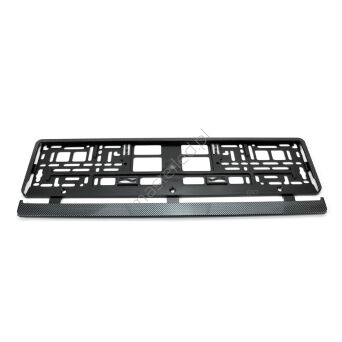 Ramka tablicy rejestracyjnej carbon elastyczna AMIO-01165