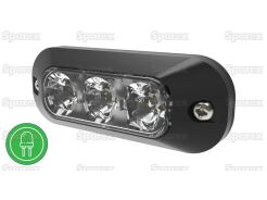 Lampa Ostrzegawcza LED, 3 LED-y, Kolor światła: zielony
