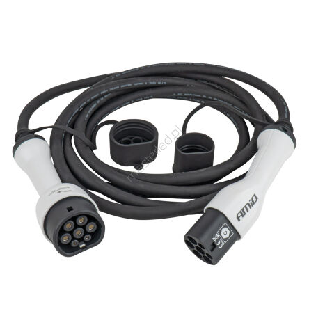 Kabel z wtyczką do ładowania samochodów elektrycznych EV 3P 11kW 5m AMIO-04971
