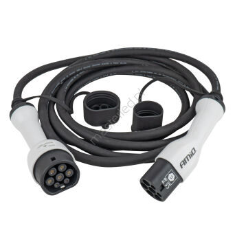 Kabel z wtyczką do ładowania samochodów elektrycznych EV 3P 11kW 5m AMIO-04971