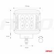 Lampa robocza LED szperacz AWL08 12V 24V AMIO-02422 - 11