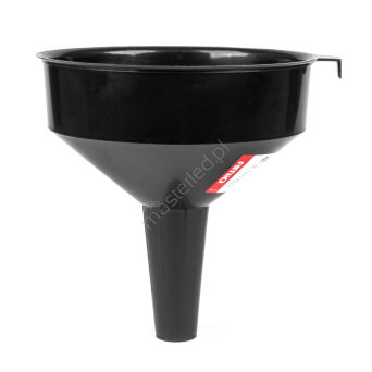 Lejek plastikowy czarny uniwersalny do paliwa cieczy wody 19,5 cm AMIO-04046