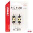 Żarówki LED CANBUS Festoon C5W 12SMD 2016 41mm White 12V 24V AMIO-04238 - 5