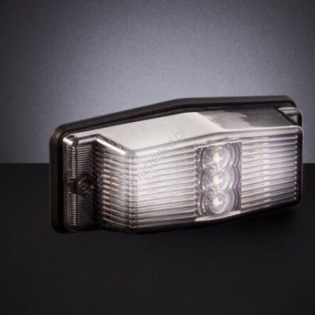 Lampa obrysowa double burner, dymiona, 12-24V, 3 funkcje /biała, żółta + strobo/