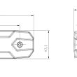 Lampa obrysowa LED X-SPIDER NEXO boczna amber L1323 - 14