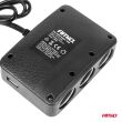 Rozdzielacz gniazda zapalniczki z ładowarką 2x USB-A ON/OFF LED 12V 24V 100W 70cm AMIO-04363 - 6