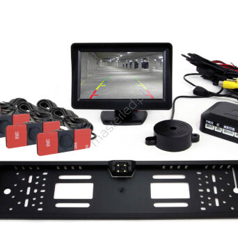 Zestaw czujników TFT01 4,3" z kamerą CAM-402 LED 4 sensory czarne wewnętrzne