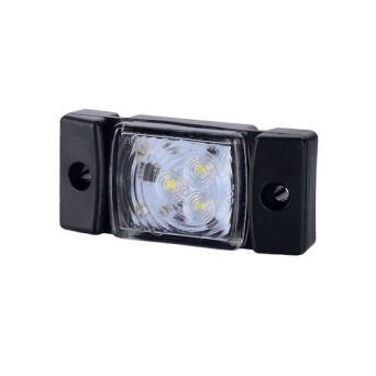 Prostokątna lampka obrysowa LED LD 140 biała, 12/24V