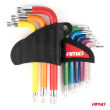 Klucze TORX krótkie zestaw 9 szt. S2 AMIO-04300 - 3