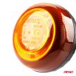Lampa ostrzegawcza błyskowa mini kogut 18 LED śruba R65 R10 12V 24V W21sb AMIO-02923 - 2