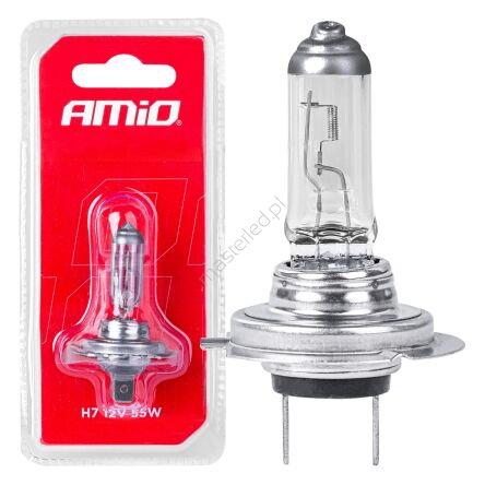 Żarówka halogenowa H7 12V 55W E4 1szt. blister AMIO-03363