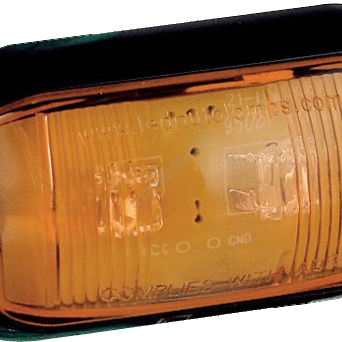 Boczna lampa obrysowa - obudowa czarna 58AME