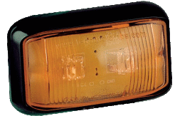 Boczna lampa obrysowa - obudowa czarna 58AME