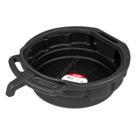 Miska z lejkiem do zlewania oleju spuszczania płynów cieczy zlewarka 16L 56cm AMIO-04053