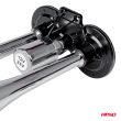 Klakson sygnał dźwiękowy fanfara podwójna chrom 12V 24V AMIO-03617 - 2