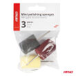Gąbki pady polerskie mini zestaw do polerowania detali owalne 3 el. AMIO-03716 - 3