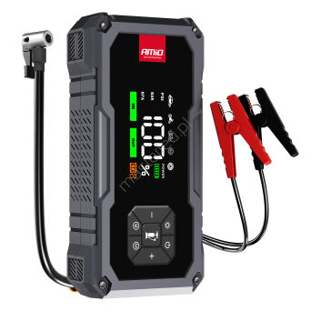 Urządzenie rozruchowe 4w1 booster powerbank kompresor latarka LED 12V 7,2Ah 600A PRO AMIO-04674