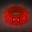 Zestaw samochodowych lamp awaryjnych z funkcją latarki LED 12SMD+3SMD 10szt. Czerwone AMIO-04672 - 7