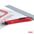 Nożyk uniwersalny ze stali SK5 ABS 100x18x0,5mm AMIO-04810 - 10