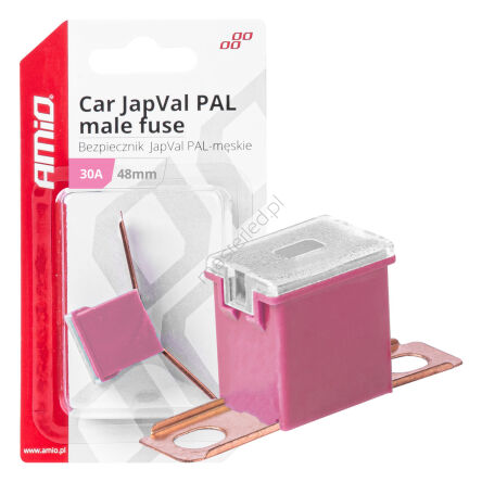 Bezpiecznik samochodowy JAPVAL PAL męski 48mm 30A AMIO-03418