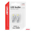 Żarówki LED CANBUS T10 W5W 2SMD 3570 White 12V 24V AMIO-04256 - 5